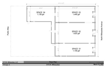 3170-3174 N Milwaukee Ave, Chicago, IL à louer Plan de site– Image 1 sur 2