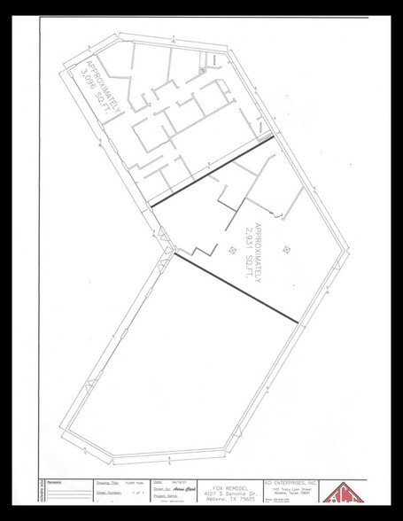 4127 Danville Dr, Abilene, TX à louer - Plan d’étage – Image 3 sur 4
