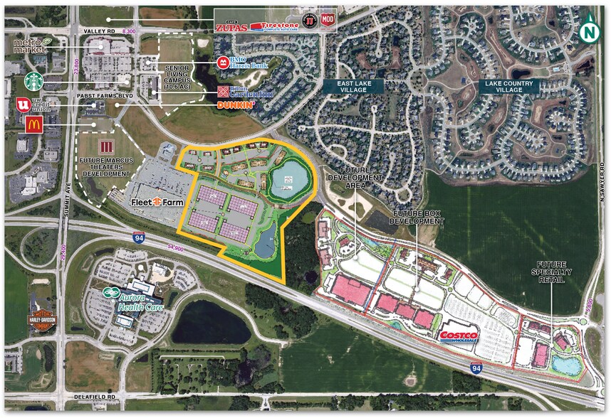 1600 Pabst Farms Blvd, Oconomowoc, WI à louer - Plan de site – Image 2 sur 3
