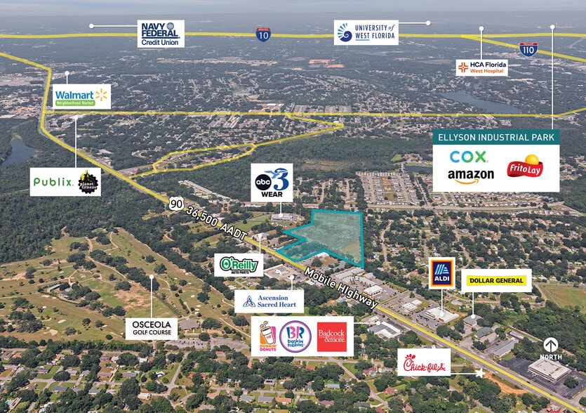 4900 Blk Mobile Hwy, Pensacola, FL à vendre - Aérien – Image 3 sur 5