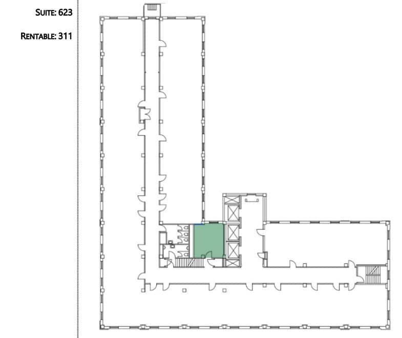 595 E Colorado Blvd, Pasadena, CA à louer Plan d’étage– Image 1 sur 1