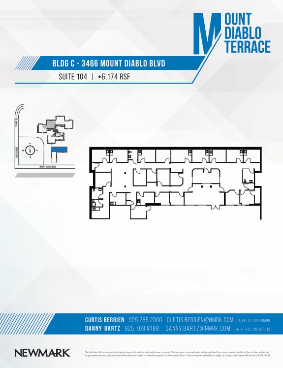 3470 Mt Diablo Blvd, Lafayette, CA à louer Plan d’étage– Image 1 sur 1