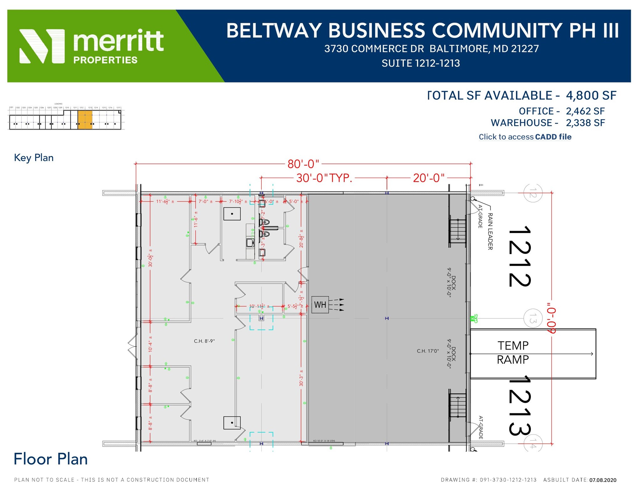 3700 Commerce Dr, Baltimore, MD à louer Plan d’étage– Image 1 sur 1