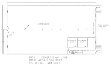 2906-2960 Congressman Ln, Dallas, TX à louer Plan d’étage– Image 1 sur 1