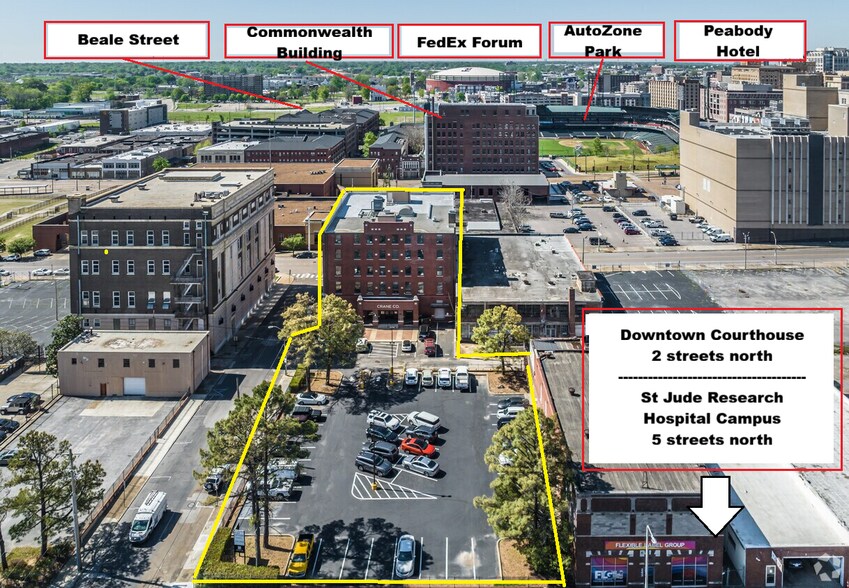 254 Court Ave, Memphis, TN à vendre - Photo de l’immeuble – Image 1 sur 25