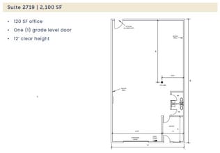 2711-2725 Cullen St, Fort Worth, TX à louer Plan d’étage– Image 1 sur 1