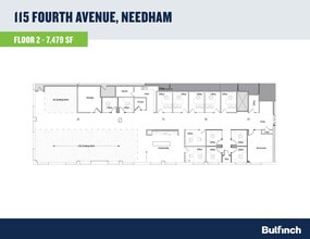 115-119 4th Ave, Needham, MA à louer Plan d’étage– Image 1 sur 1