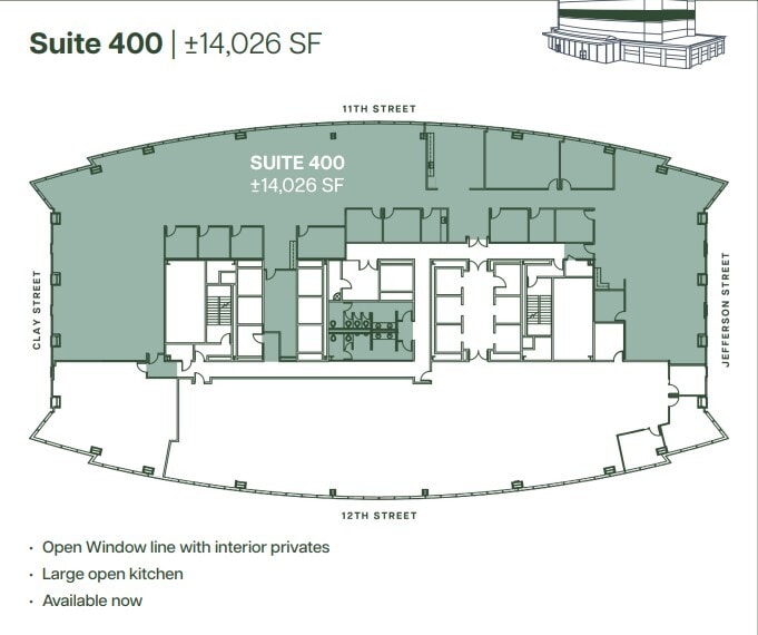 555 12th St, Oakland, CA à louer Plan d’étage– Image 1 sur 1
