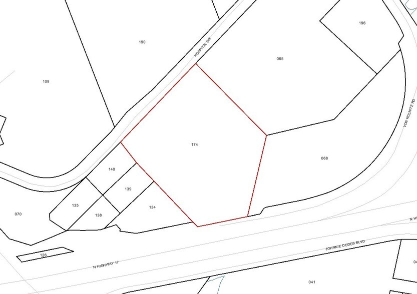 1280 Hospital Dr, Mount Pleasant, SC à louer - Plan cadastral – Image 2 sur 8