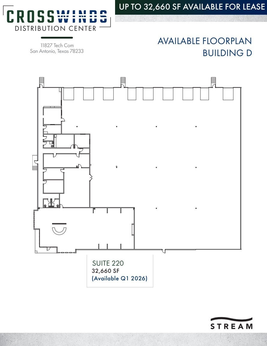 11827 Tech Com, San Antonio, TX à louer Plan d’étage– Image 1 sur 1
