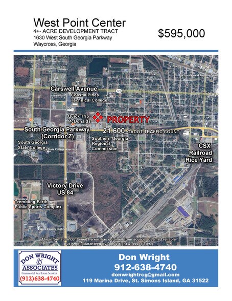 1630 W. South Georgia Pky, Waycross, GA à vendre - Photo de l’immeuble – Image 2 sur 2