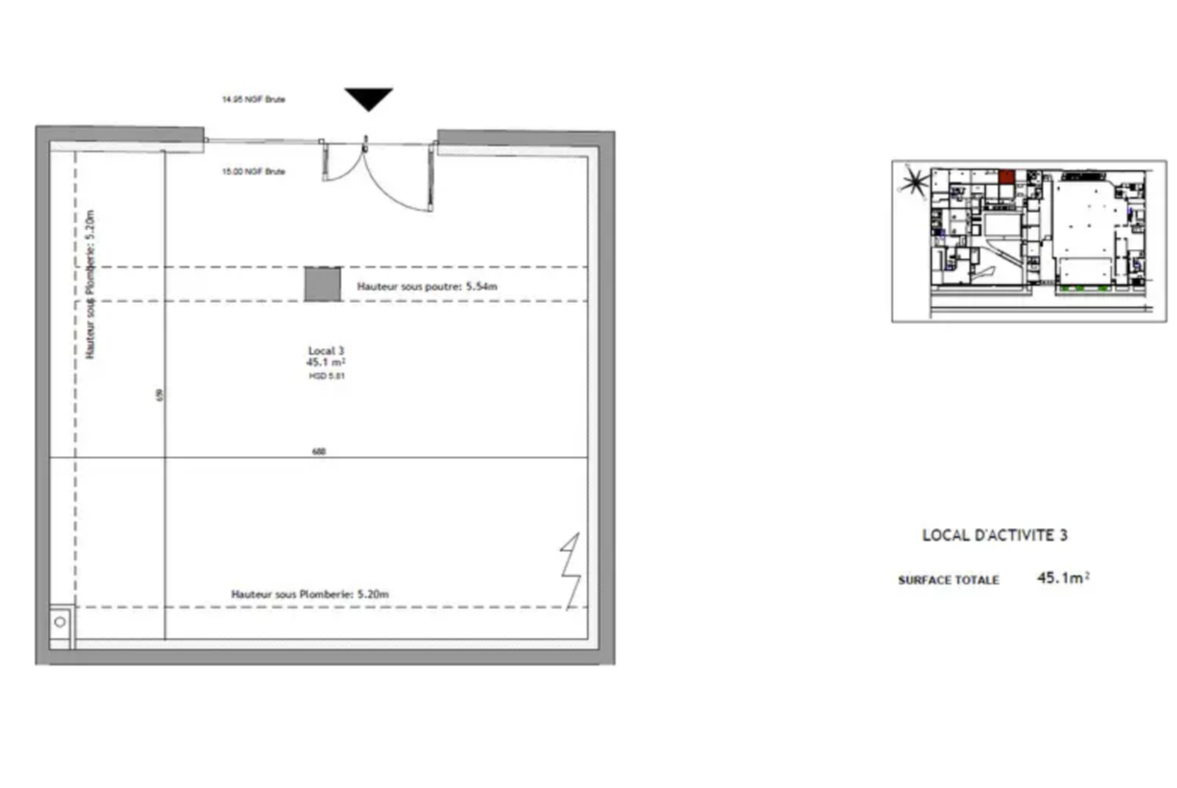 Montpellier, HER 34070 - Lot Lot 1 -  - Plan d’étage - Image 1 of 1