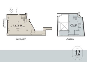 42 Broadway, New York, NY à louer Plan d’étage– Image 1 sur 1