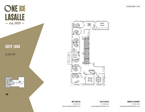 1 N La Salle St, Chicago, IL à louer Plan d’étage– Image 1 sur 2