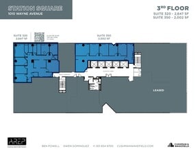 1100 Wayne Ave, Silver Spring, MD à louer Plan d’étage– Image 2 sur 2
