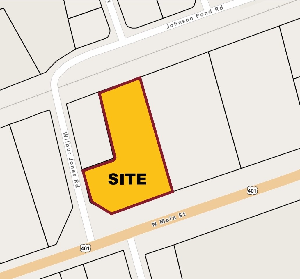 1601 N Main St, Fuquay Varina, NC à vendre Plan de site– Image 1 sur 2