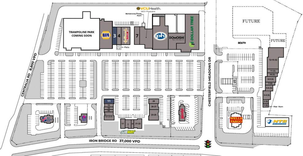 6401-6551 Centralia Rd, Chesterfield, VA à louer - Photo de l’immeuble – Image 2 sur 13