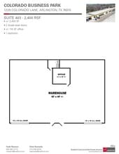 1229 Colorado Ln, Arlington, TX à louer Plan d’étage– Image 2 sur 2