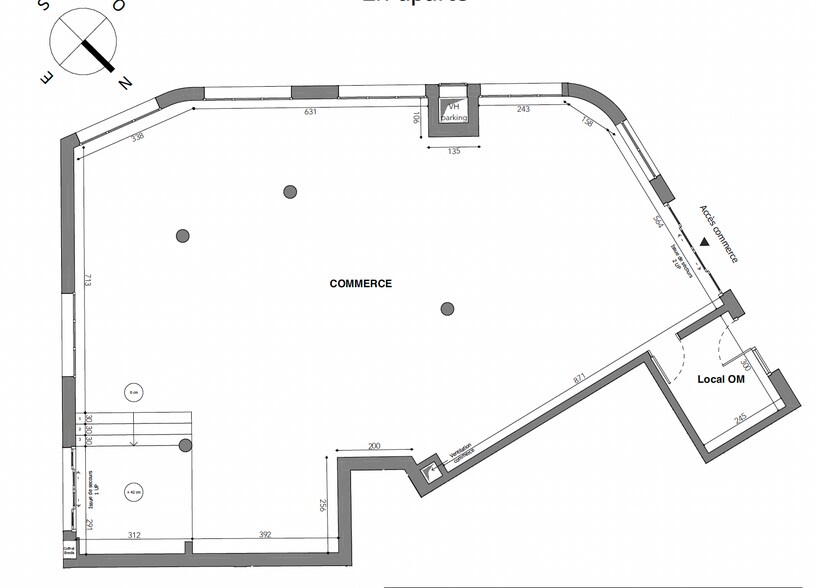 Local commercial dans Stains à vendre - Plan de site – Image 2 sur 2