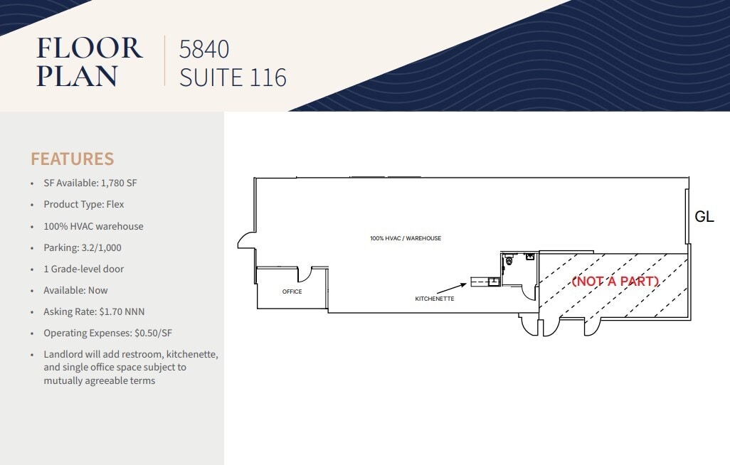 5860 El Camino Real, Carlsbad, CA à louer Plan d’étage– Image 1 sur 1