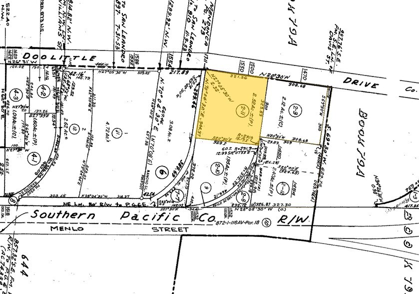 1500 Doolittle Dr, San Leandro, CA à louer - Plan cadastral – Image 3 sur 12