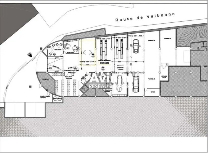 Local d’activités dans Le Cannet à louer - Plan d’étage – Image 2 sur 4