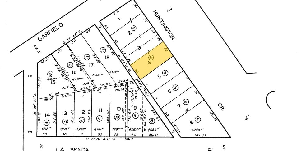 2130 Huntington Dr, South Pasadena, CA à louer - Plan cadastral – Image 3 sur 10