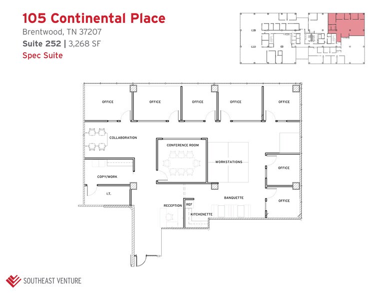 105 Continental Pl, Brentwood, TN à louer - Photo de l’immeuble – Image 3 sur 7