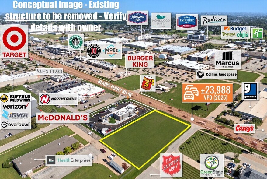 1350 Blairs Ferry Rd NE, Cedar Rapids, IA à louer - Plan de site – Image 3 sur 17