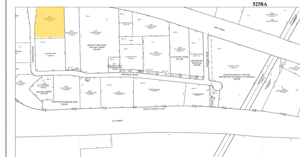 7050 Portwest Dr, Houston, TX à vendre - Plan cadastral – Image 3 sur 4
