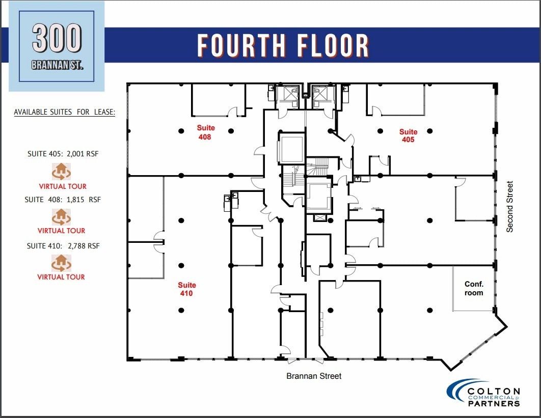 300 Brannan St, San Francisco, CA à louer Plan d’étage– Image 1 sur 1