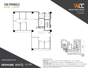 100 Pringle Ave, Walnut Creek, CA à louer Plan d’étage– Image 1 sur 1