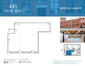 445 W Erie St, Chicago, IL à louer Plan d’étage– Image 1 sur 7