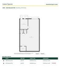 2800-2826 Banwick Rd, Columbus, OH à louer Plan d’étage– Image 1 sur 1