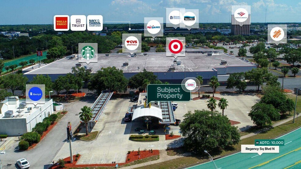 9572 Regency Square Blvd N, Jacksonville, FL à vendre - Aérien – Image 2 sur 2