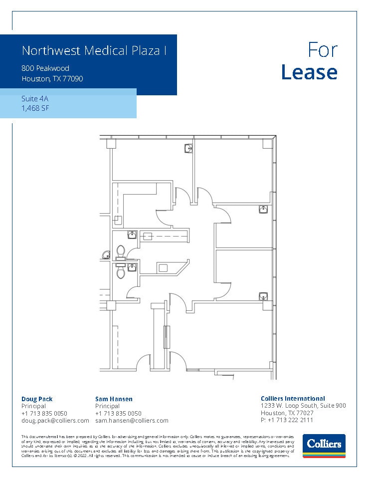 800 Peakwood Dr, Houston, TX à louer Plan d’étage– Image 1 sur 1