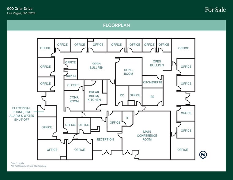 900 Grier Dr, Las Vegas, NV à vendre - Plan d’étage – Image 3 sur 15