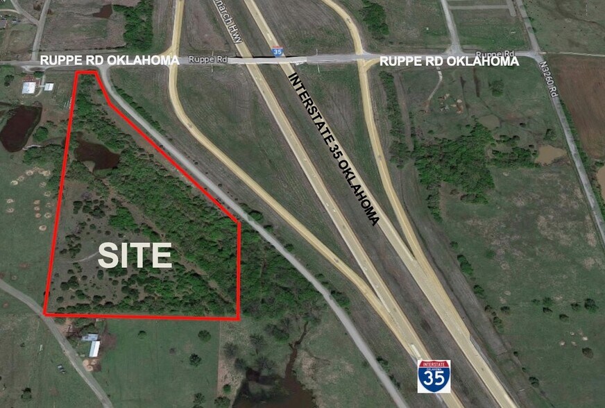 I-35 and Ruppe Rd, Wynnewood, OK à vendre - Aérien – Image 2 sur 7