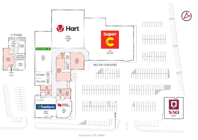 10516 Boul Sainte-Anne, La Côte-de-Beaupré, QC à louer Plan d’étage– Image 1 sur 1