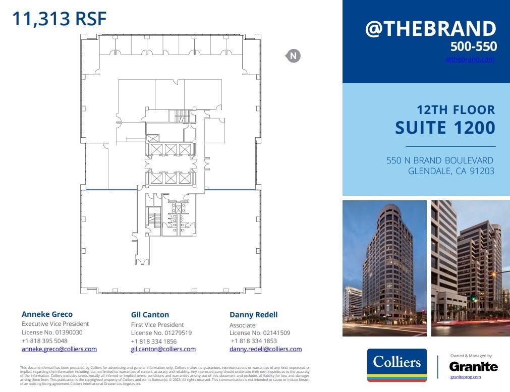 500-550 N Brand Blvd, Glendale, CA à louer Plan d’étage– Image 1 sur 1