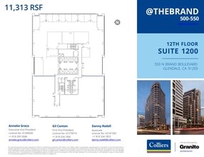 500-550 N Brand Blvd, Glendale, CA à louer Plan d’étage– Image 1 sur 1