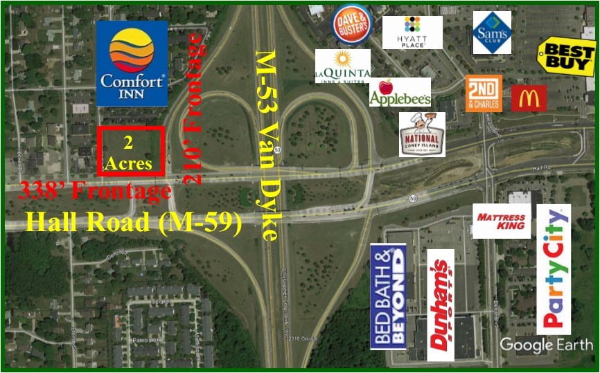 M-59 Hall Rd, Utica, MI à louer - Aérien – Image 1 sur 3