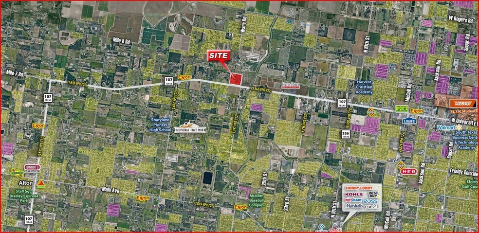 Highway 107, McAllen, TX à vendre - Aérien – Image 3 sur 3
