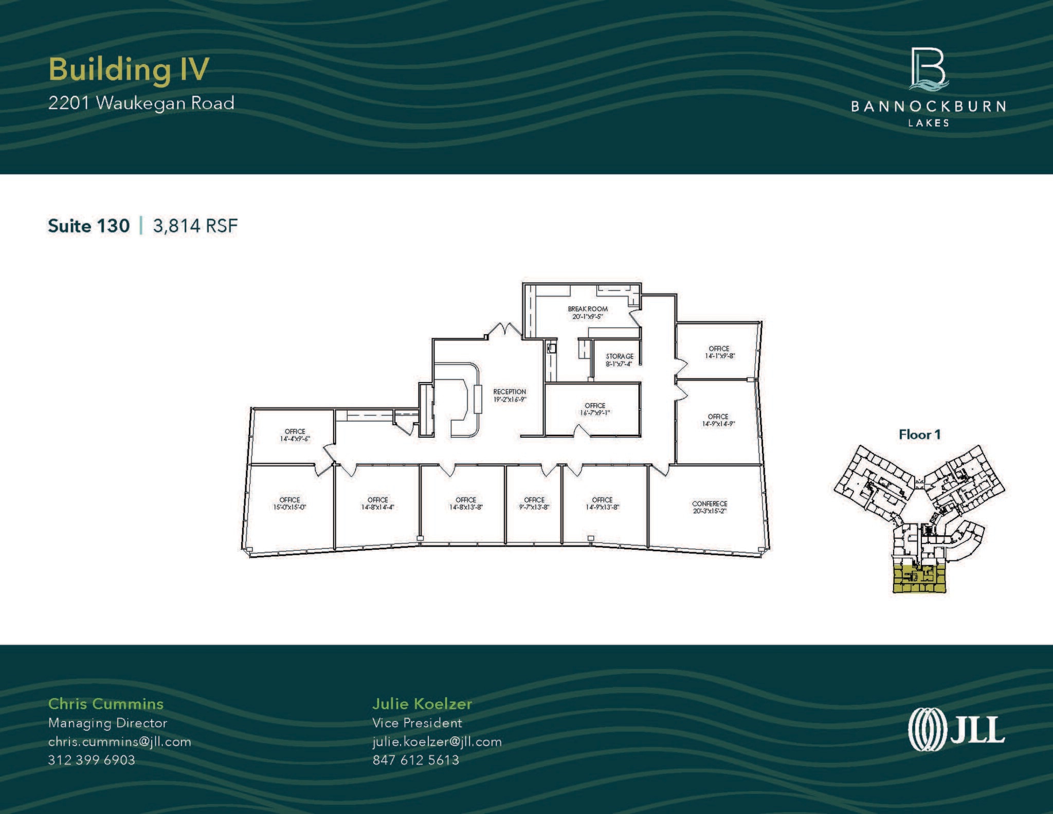 2333 Waukegan Rd, Bannockburn, IL à louer Plan d’étage– Image 1 sur 1
