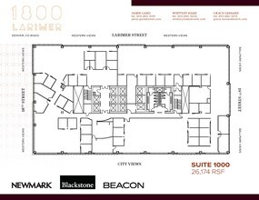 1800 Larimer St, Denver, CO à louer Plan d’étage– Image 1 sur 1
