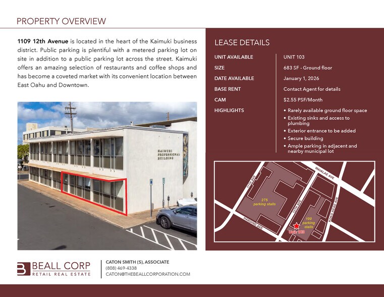 1109 12th Ave, Honolulu, HI à louer - Photo de l’immeuble – Image 2 sur 5
