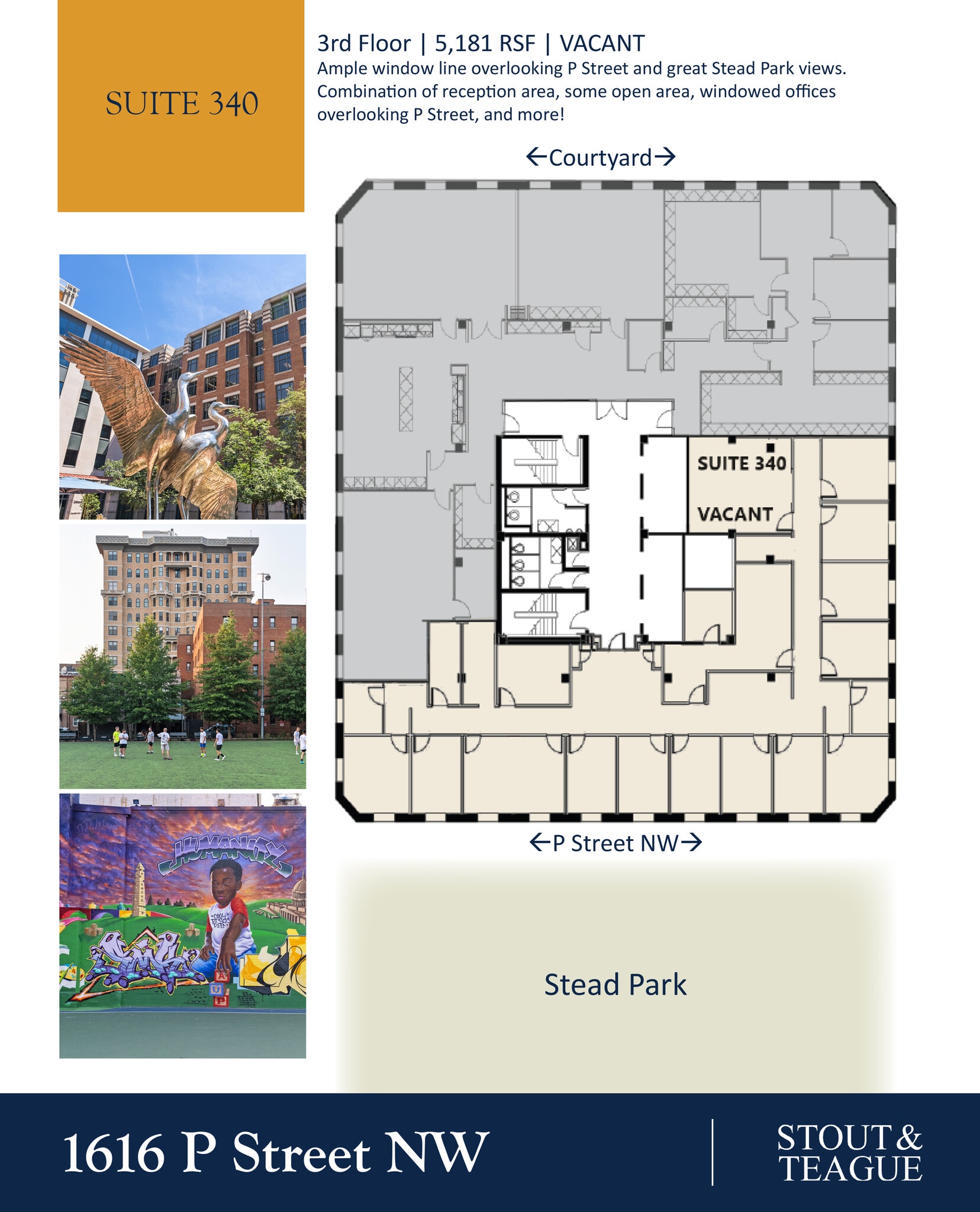1616 P St NW, Washington, DC à louer Plan d’étage– Image 1 sur 1