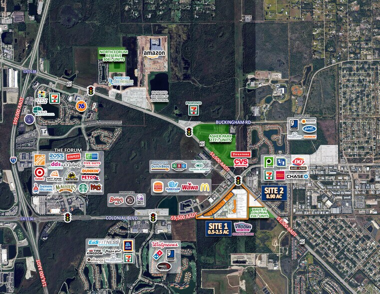 1100 Colonial Blvd, Fort Myers, FL à louer - Photo de l’immeuble – Image 1 sur 2