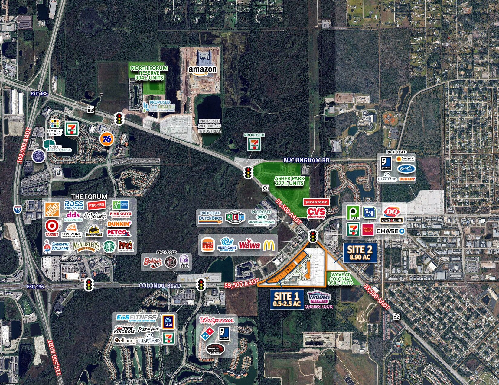 1100 Colonial Blvd, Fort Myers, FL à louer Photo de l’immeuble– Image 1 sur 3