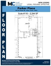 1301 W Parker Rd, Plano, TX à louer Plan d’étage– Image 1 sur 3